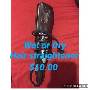 Wet or dry hair straightener